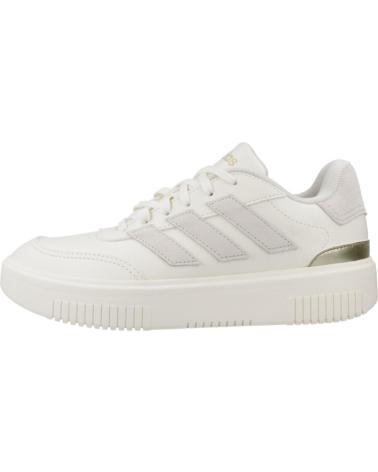 ADIDAS ZAPATILLAS MUJER MODELO COURTBLOCK BOLD COLOR BEIS WHITE