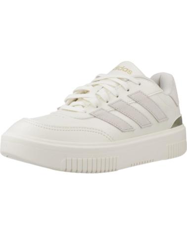ADIDAS ZAPATILLAS MUJER MODELO COURTBLOCK BOLD COLOR BEIS WHITE