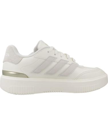 ADIDAS ZAPATILLAS MUJER MODELO COURTBLOCK BOLD COLOR BEIS WHITE
