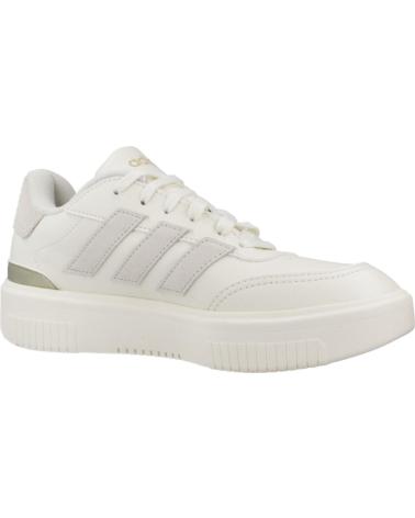 ADIDAS ZAPATILLAS MUJER MODELO COURTBLOCK BOLD COLOR BEIS WHITE