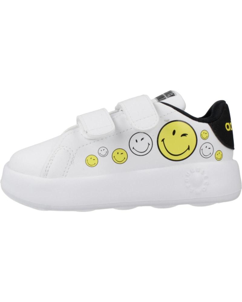 ADIDAS ZAPATILLAS NINO MODELO ADVANTAGE SMILEY CF COLOR BLANCO WHIT WHITE