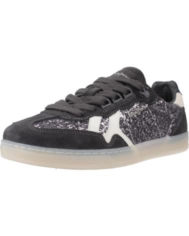 PEPE JEANS ZAPATILLAS MUJER MODELO BALL GLITTER W COLOR GRIS 990WASHED