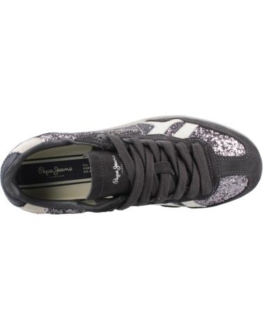 PEPE JEANS ZAPATILLAS MUJER MODELO BALL GLITTER W COLOR GRIS 990WASHED