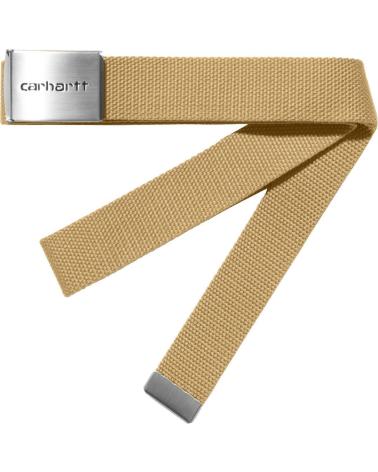 CINTURA CARHARTT CLIP BELT CHROME BOURBON BEIGE NAN