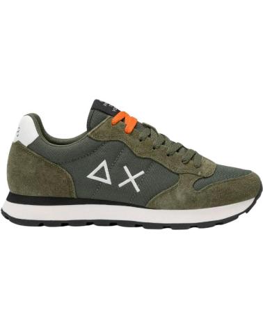 SNEAKERS SUN68 TOM SOLID VERDE MILITARE DA UOMO MARRóN