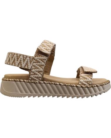 SANDALI CON ZEPPA HELLO COMFORT 6019 BEIGE BEIGE
