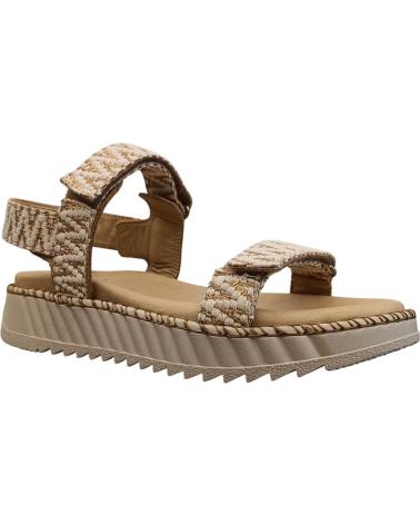 SANDALI CON ZEPPA HELLO COMFORT 6019 BEIGE BEIGE
