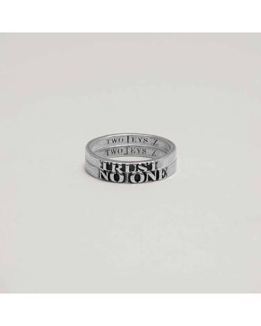 ANELLO TWOJEYS TRUST NO ONE RING SET ARGENTO