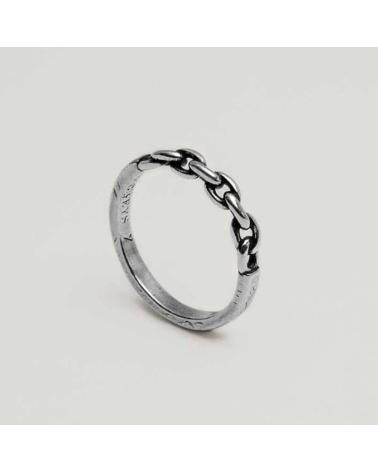 ANELLO TWOJEYS CHAIN RING ARGENTO
