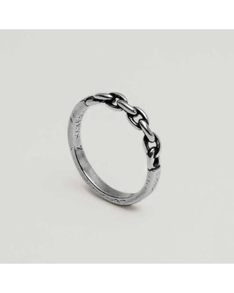 ANELLO TWOJEYS CHAIN RING ARGENTO