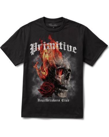 PRIMITIVE CAMISETA X HEARTBREAKERS CLUB TORCH TEE NEGRO BLACK