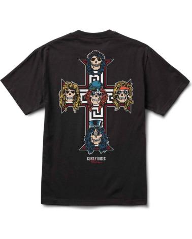 PRIMITIVE CAMISETA X GUNS AND ROSES CROSS TEE NEGRA BLACK