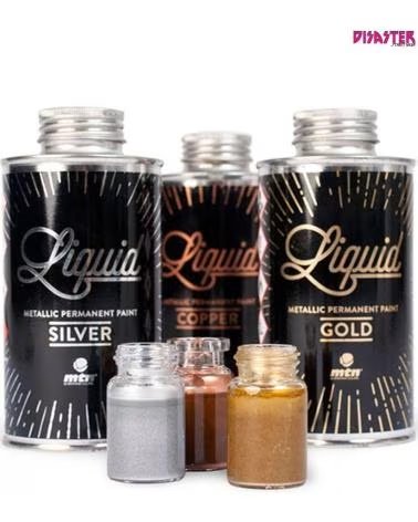 MONTANA COLORS PINTURA TINTA MTN LIQUID METALLIC 200ML ORO
