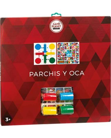 GIOCO DA TAVOLO PARCHISI E GIOCO DELL'OCA 2 IN 1 TOY PLANET MULTICOLOR