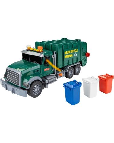 CAMIÓN DE BASURA DE JUGUETE TOY PLANET CON CONTENEDORES RECICLAJE MULTICOLOR