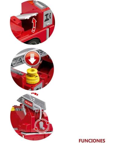 TOY PLANET TOY FIRE TRUCK WITH EXTENDABLE LADDER MULTICOLOR