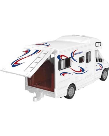 TOY PLANET SPIELZEUG-WOHNMOBIL MIT TÜREN UND AUFKLAPPBAREM DACH MULTICOLOR