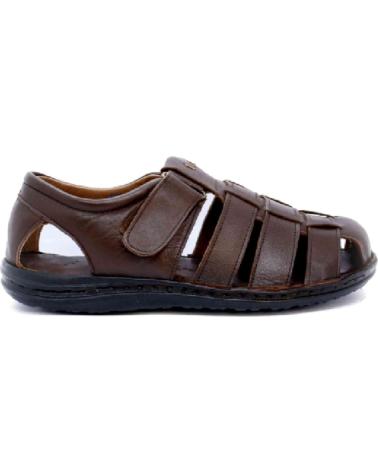 SANDALIAS DE VESTIR NUVITA PARA HOMBRE | ESTILO CLÁSICO MARRÓN VERDE