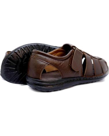 SANDALIAS DE VESTIR NUVITA PARA HOMBRE | ESTILO CLÁSICO MARRÓN VERDE