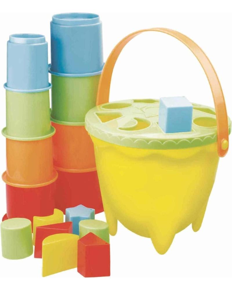TOY PLANET STAPELSPIEL UND FORMENSORTIERER MEHRFARBIG MULTICOLOR