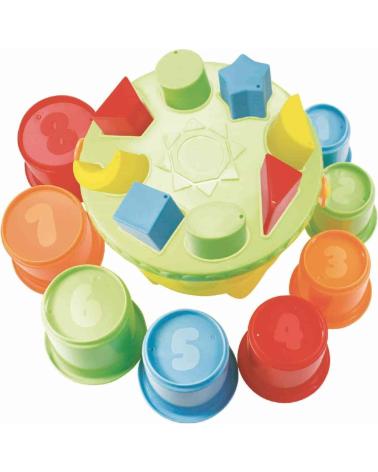 TOY PLANET STAPELSPIEL UND FORMENSORTIERER MEHRFARBIG MULTICOLOR
