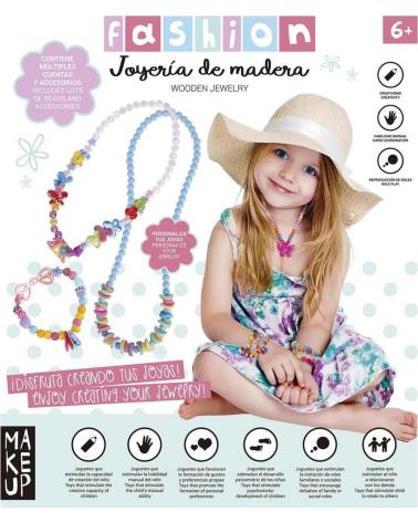 TOY PLANET TOY PLANET KIT DE JOYERÍA DE MADERA MULTICOLOR
