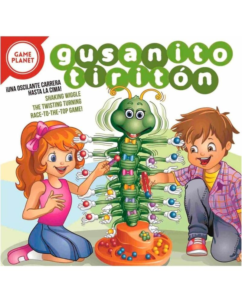 JUEGO DE MESA GUSANITO TIRITÓN TOY PLANET FAMILIAR MULTICOLOR