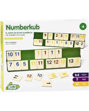 TOY PLANET NUMBERKUB NUMBER BOARD GAME FOR CHILDREN 6+ YEARS MULTICOLOR