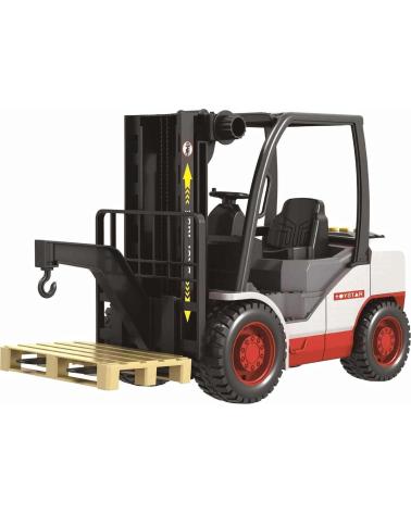 CARRELLO ELEVATORE GIOCATTOLO TOY PLANET CON PALLET - VEICOLO DA COSTRUZIONE PER BAMBINI MULTICOLOR