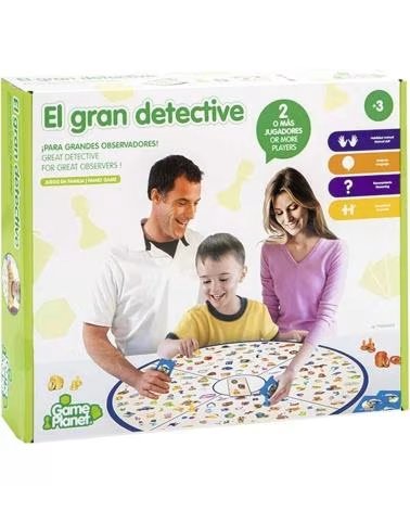 TOY PLANET JOGO DE TABULEIRO "O GRANDE DETETIVE" PARA 4 ANOS MULTICOLOR