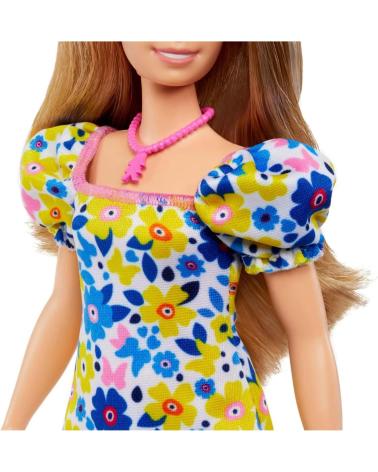 BARBIE MATTEL GAMES PUPPE MIT BLUMENKLEID MEHRFARBIG MULTICOLOR