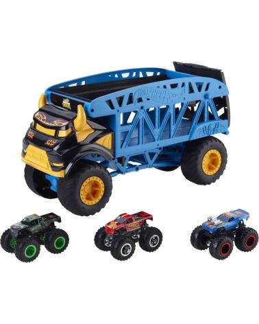 MATTEL GAMES CAMION TRASPORTATORE DI MONSTER TRUCK CON VEICOLI GIOCATTOLO MULTICOLOR