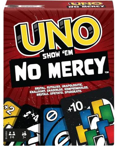 MATTEL GAMES UNO SHOW 'EM NO MERCY - GIOCO DI CARTE ESTREMO MULTICOLORE MULTICOLOR