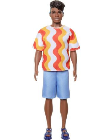 BAMBOLA KEN MATTEL GAMES CON MAGLIETTA ONDULATA E PANTALONCINI BLU MULTICOLOR