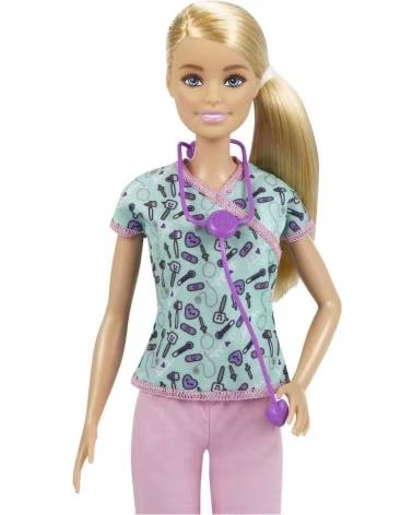 BARBIE DOCTOR DOLL MATTEL GAMES - EXPLORE THE WORLD OF PROFESSIONS MULTICOLOR