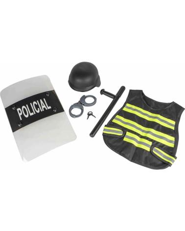SET TRAVESTIMENTO POLIZIOTTO BAMBINO TOY PLANET MULTICOLORE MULTICOLOR