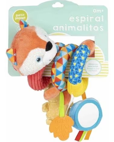 TOY PLANET SPIRALE ATTIVITÀ ANIMALETTI PER NEONATI MULTICOLOR