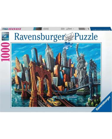 PUZZLE RAVENSBURGER 1000 PEÇAS - CENA URBANA DETALHADA MULTICOLOR