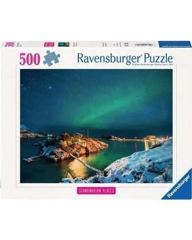 PUZZLE RAVENSBURGER 'AURORE BORÉALE' 500 PIÈCES MULTICOLOR