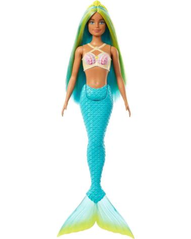 MUÑECA SIRENA MATTEL GAMES CON CABELLO VERDE MULTICOLOR