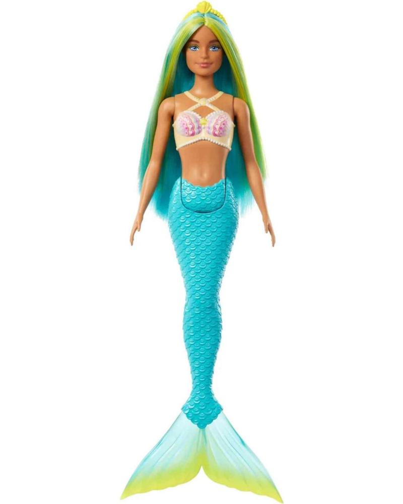MATTEL GAMES MERMAID DOLL WITH GREEN HAIR MULTICOLOR