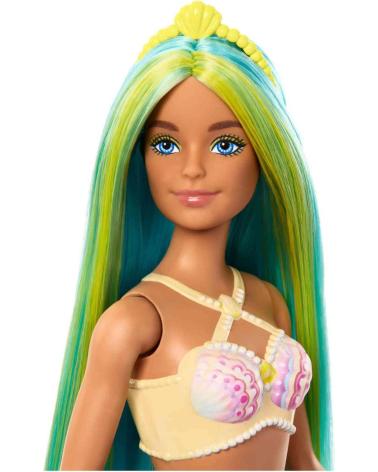 MATTEL GAMES MERMAID DOLL WITH GREEN HAIR MULTICOLOR