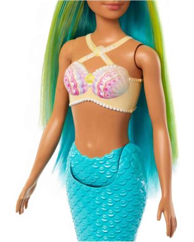 MATTEL GAMES MERMAID DOLL WITH GREEN HAIR MULTICOLOR