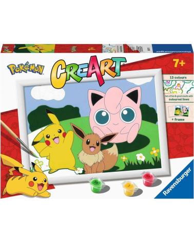 POKÉMON CREART PAINT BY NUMBERS GAME RAVENSBURGER MULTICOLOR