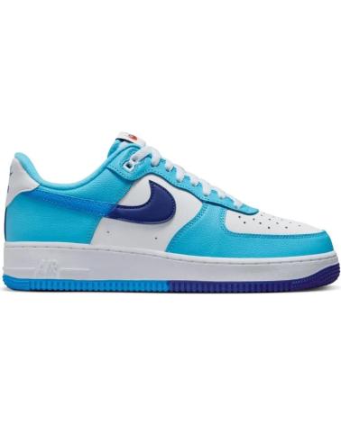 NIKE ZAPATILLAS AIR FORCE ONE LOW 07 LV8 SPLIT LIGHT PHOTO BLUE NEW