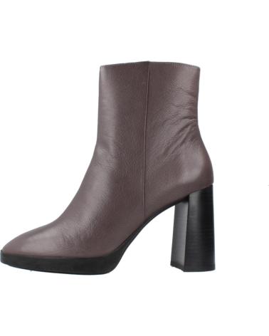 GEOX TEULADA D ANKLE BOOTS IN GREY LEATHER - REFERENCE C1115 C1115
