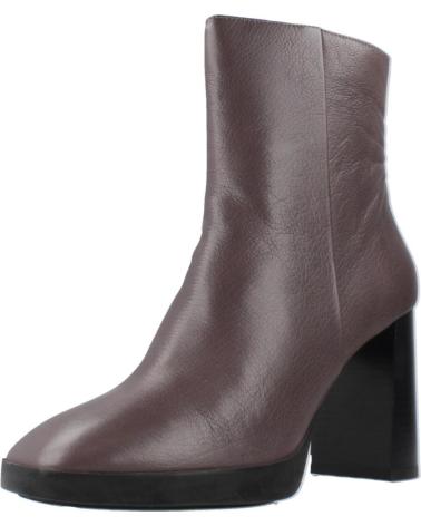 GEOX TEULADA D ANKLE BOOTS IN GREY LEATHER - REFERENCE C1115 C1115