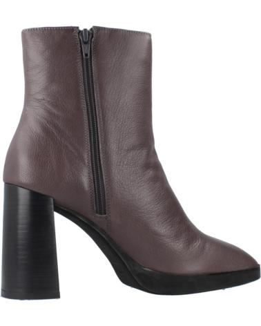 GEOX TEULADA D ANKLE BOOTS IN GREY LEATHER - REFERENCE C1115 C1115