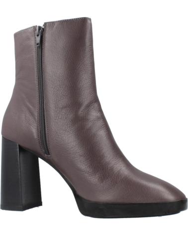 GEOX TEULADA D ANKLE BOOTS IN GREY LEATHER - REFERENCE C1115 C1115