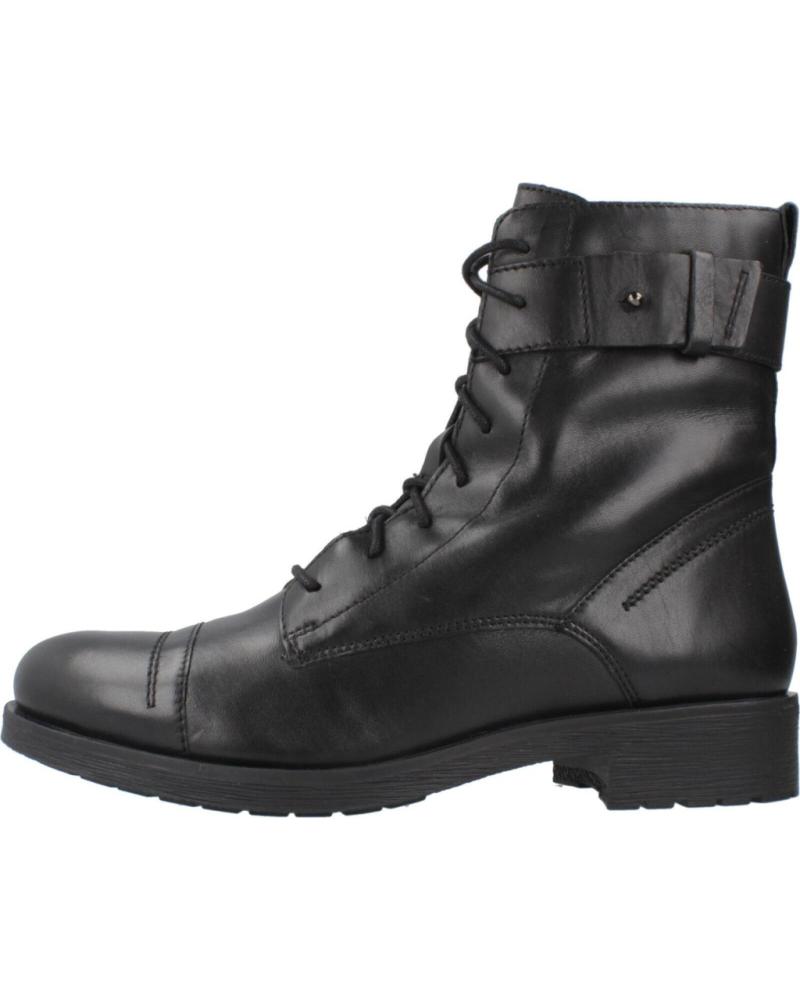 GEOX D RAWELLE C9999 BLACK ANKLE BOOTS C9999